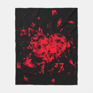 Schmetterlinge Herz Fleece Blanket