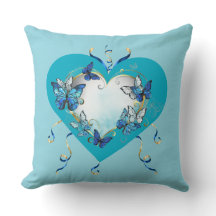 Schmetterlinge Herz Kissen Whimsical