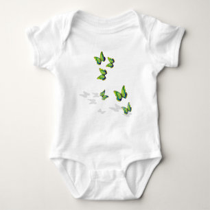 Schmetterlinge im Flug Baby Strampler