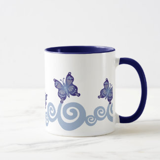 Schmetterlinge im Flug Tasse