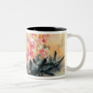 Schmetterlinge im Frühjahr Zweifarbige Tasse