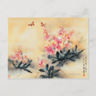 Schmetterlinge im Frühling Postkarte