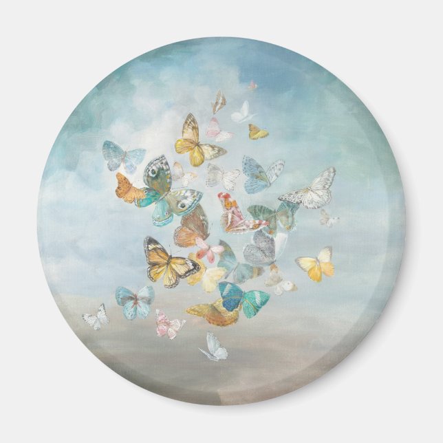 Schmetterlinge in den Wolken Magnet (Vorne)