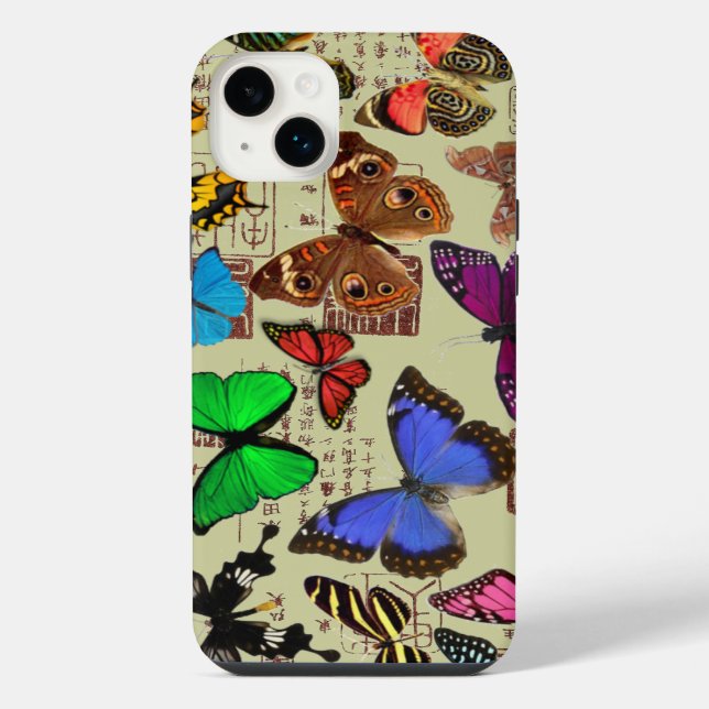 Schmetterlinge iPhone Hülle (Rückseite)