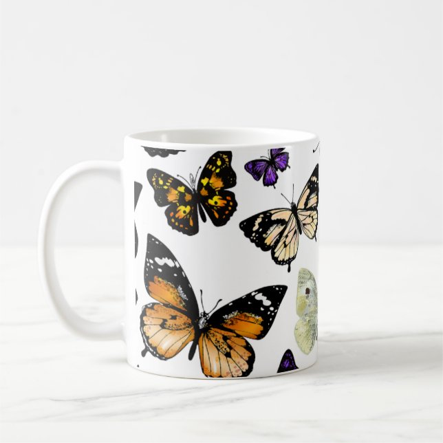 Schmetterlinge Kaffeetasse (Links)