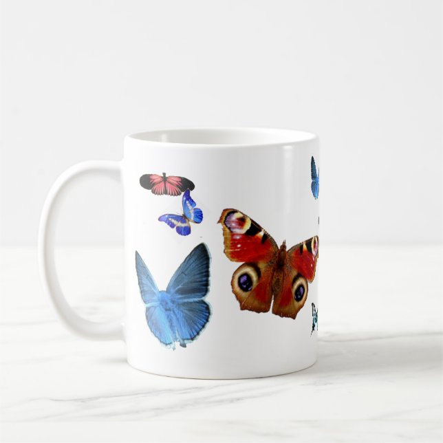 Schmetterlinge Kaffeetasse (Links)