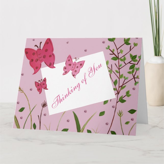 Schmetterlinge Karte (Vorderseite)