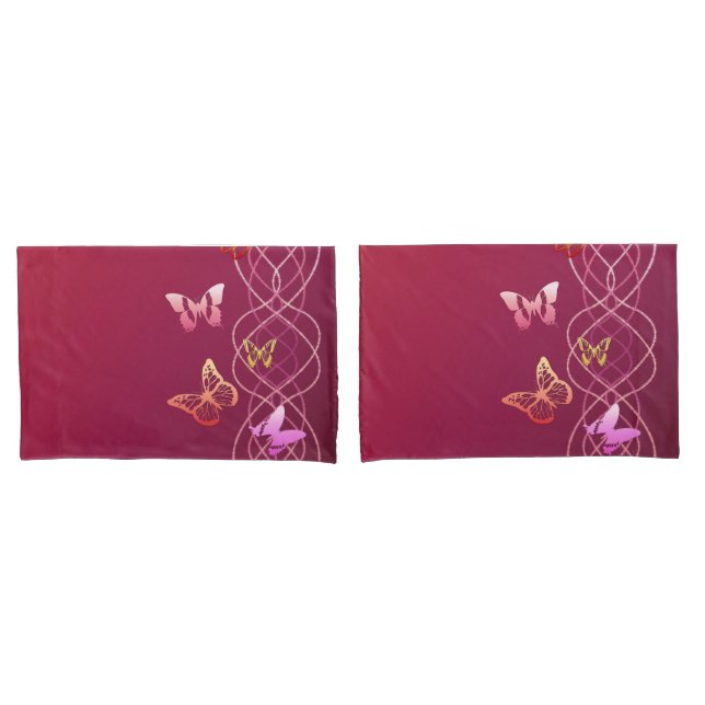Schmetterlinge Kissenbezug (Vorderseite-Set)