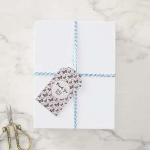 Schmetterlinge Korallenrosa Geschenkanhänger