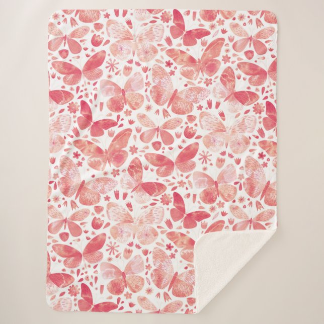 Schmetterlinge Korallenrosa Sherpadecke (Vorderseite)