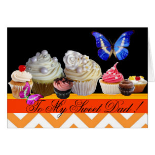 SCHMETTERLINGE LECKERE CUPCAKES SÜßER VATERTAG