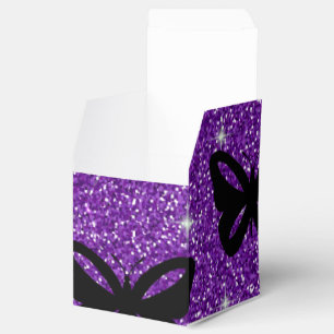 Schmetterlinge Lila Glitter Fliege Insekten Tiere Geschenkschachtel