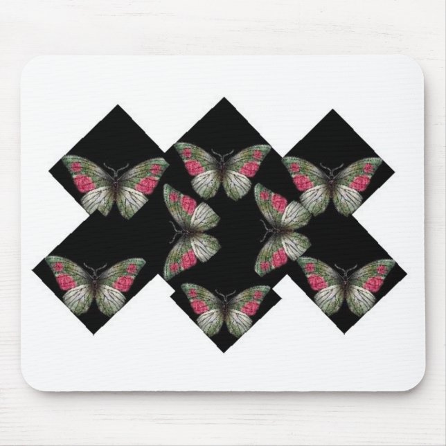 Schmetterlinge Mausunterlage Mousepad (Vorne)