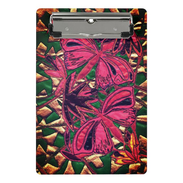 Schmetterlinge Mini Klemmbrett (Vorderseite)