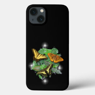 Schmetterlinge mit Blätter Raindrops Stars Case-Mate iPhone Hülle