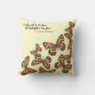 Schmetterlinge mit Leoparden-ähnlichen Spots und Z Kissen