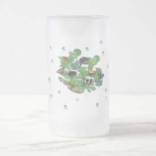 Schmetterlinge, mit wem, Regentropfen Perlen Mattglas Bierglas