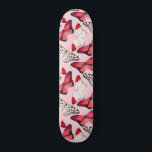 Schmetterlinge Moderne Natur Girly Pink Skateboard<br><div class="desc">Butterflies Moderne Natur Girly Pink Skateboard zeichnet sich durch ein modernes,  farbenfrohes Muster hübscher Schmetterlinge auf einem rosa Hintergrund aus. Von Evco Studio entworfen www.zazzle.com/store/evcostudio</div>