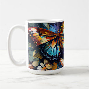Schmetterlinge Ölgemälde Design 6 Tasse Kaffee