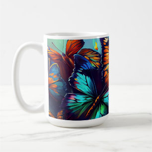 Schmetterlinge Ölgemäldedesign12 Kaffeemaschine Ta Kaffeetasse