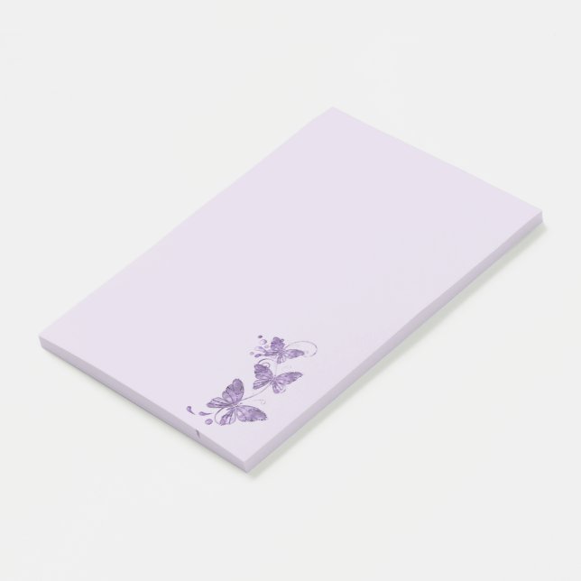 Schmetterlinge Post-it Klebezettel (angewinkelt)