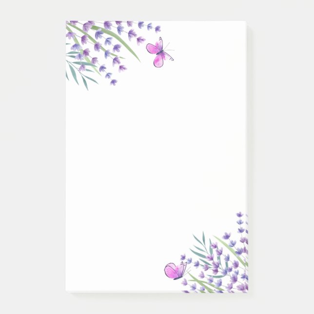 Schmetterlinge Post it Notes Post-it Klebezettel (Vorderseite)