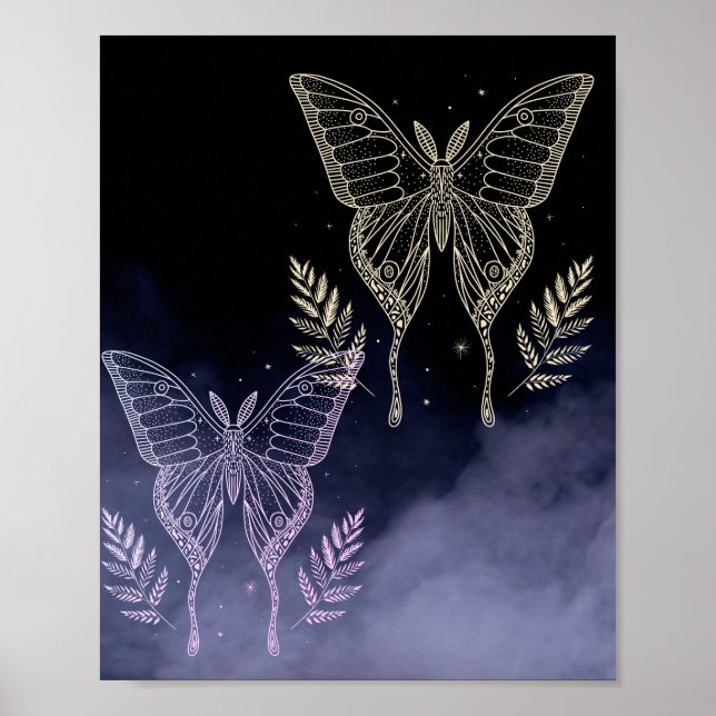 Schmetterlinge Poster (Vorne)