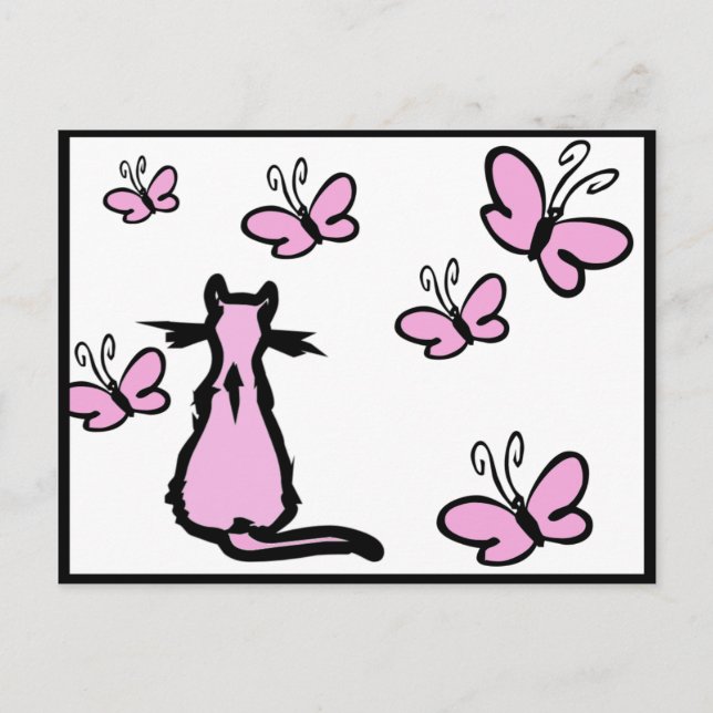 Schmetterlinge Postkarte (Vorderseite)