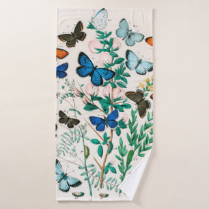 Schmetterlinge, Raupen von William Forsell Kirby Badehandtuch