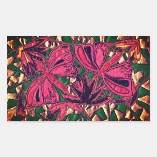 Schmetterlinge Rechteckiger Aufkleber