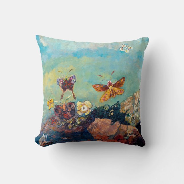 Schmetterlinge, Redon Kissen (Vorderseite)