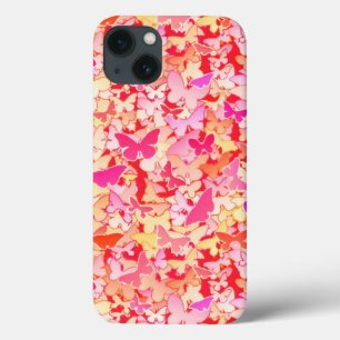 Schmetterlinge, rosa, pfirsichfarben, Korallen Case-Mate iPhone Hülle