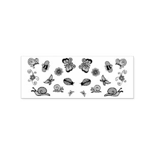 Schmetterlinge Schnecken Insekten Thunder_Cove Gummistempel