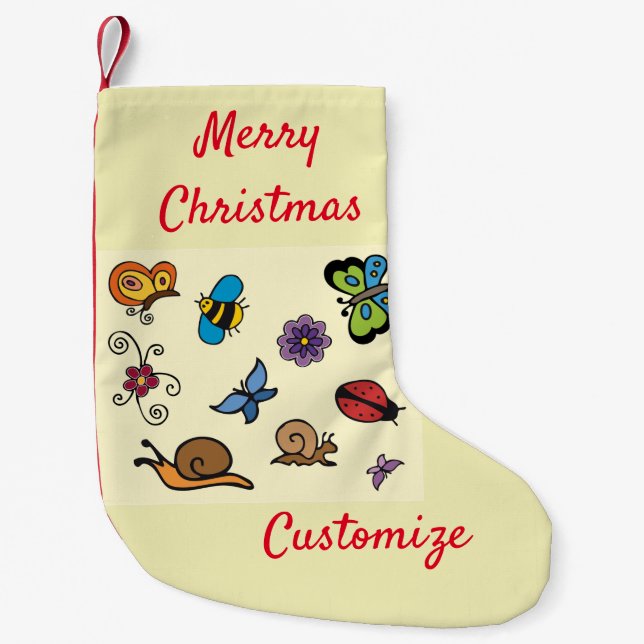 Schmetterlinge Schnecken Insekten Thunder_Cove Kleiner Weihnachtsstrumpf (Vorderseite)
