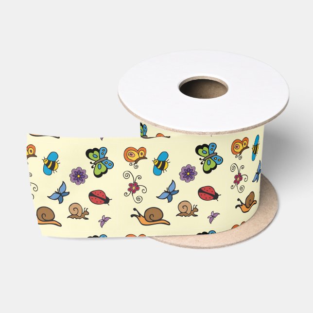 Schmetterlinge Schnecken Insekten Thunder_Cove Satinband (Spule)