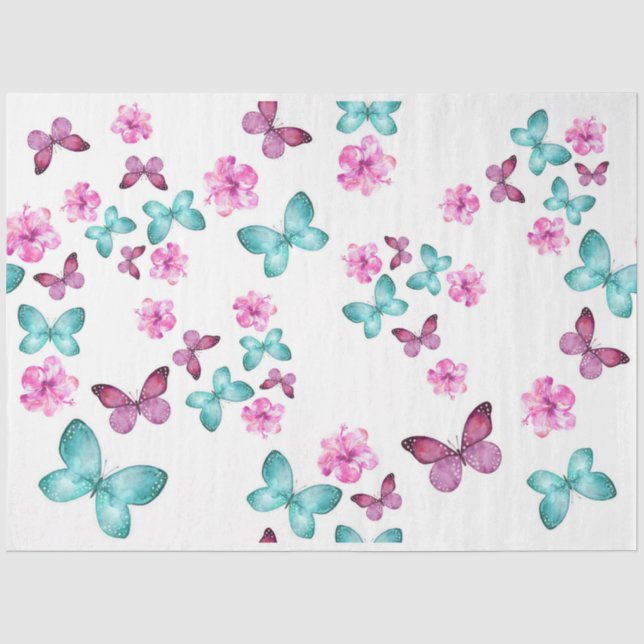 Schmetterlinge Serie Design 1 Seidenpapier (Vorderseite)