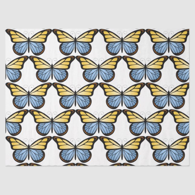 Schmetterlinge Serie Design 5 Seidenpapier (Vorderseite)
