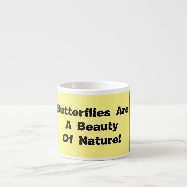 Schmetterlinge sind eine Schönheit   Espressotasse (Vorderseite)