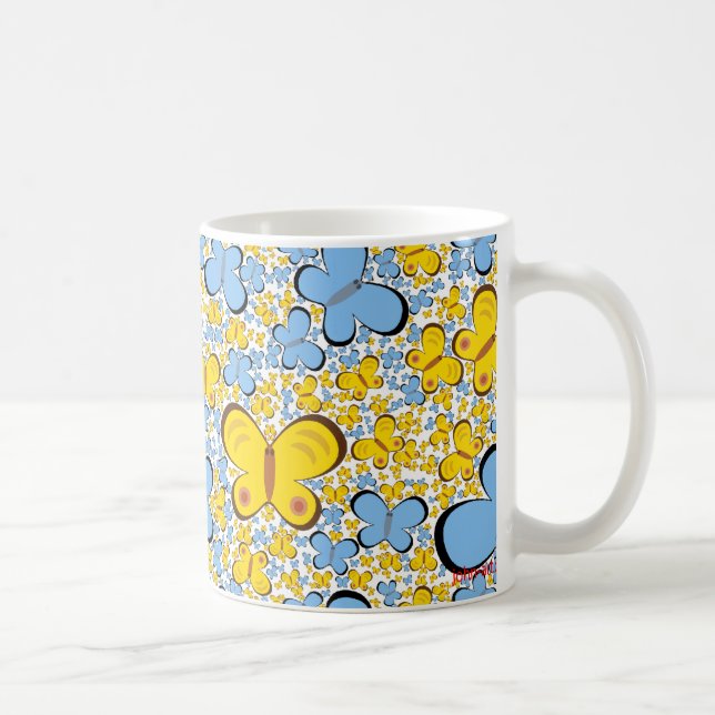 Schmetterlinge sind frei kaffeetasse (Rechts)