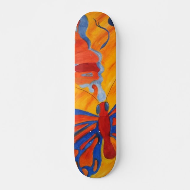 Schmetterlinge Skateboard (Vorne)