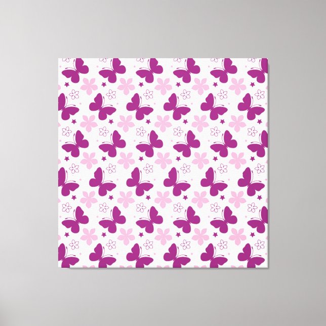 Schmetterlinge Stretched Canvas Print Leinwanddruck (Vorderseite)