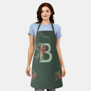 Schmetterlinge Süße Erbse Monogramm Initial B Ihr  Schürze