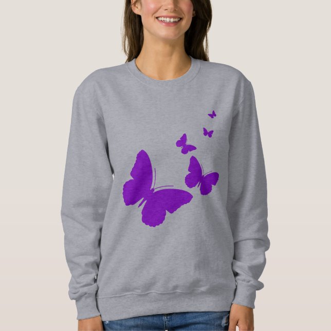 Schmetterlinge Sweatshirt (Vorderseite)