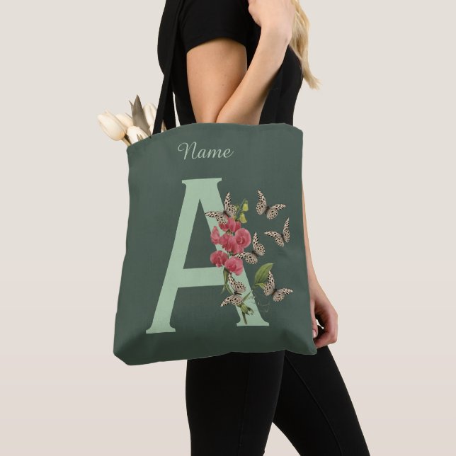 Schmetterlinge Sweet Pea Monogram Initial A Your N Tasche (Von Nahem)