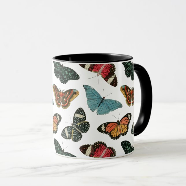 Schmetterlinge Tasse (VorderseiteRechts)