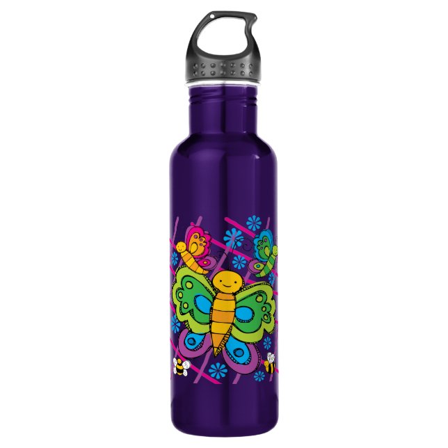 Schmetterlinge Trinkflasche (Vorderseite)