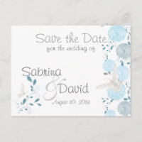 Schmetterlinge und blaue Chrysanthemen Save the Da