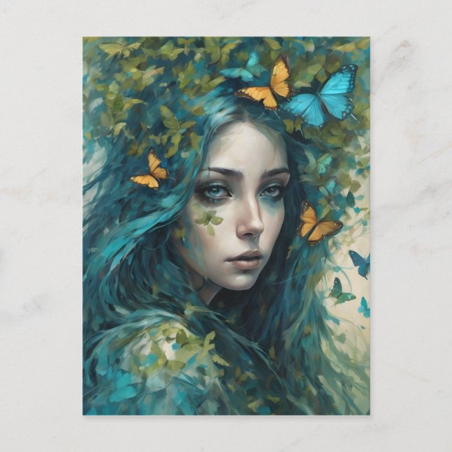 Schmetterlinge und Blues Reihe 3 Postkarte (Vorderseite)