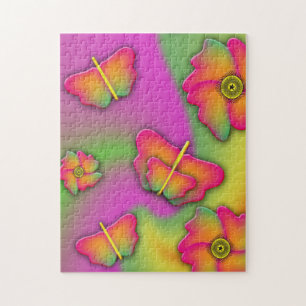 Schmetterlinge und Blume