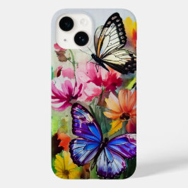 Schmetterlinge und Blume Case-Mate iPhone 14 Hülle